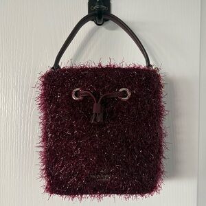 Kate Spade Burgundy Tinsel Holiday Handbag